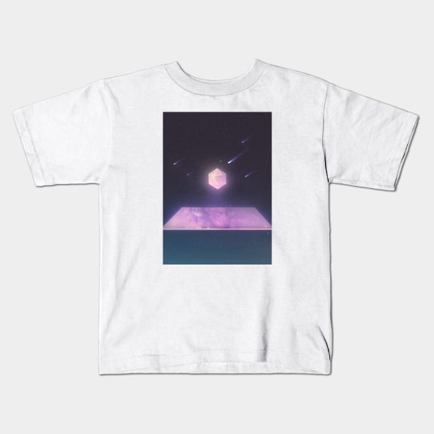 The Center of The Universe Kids T-Shirt by linearcollages